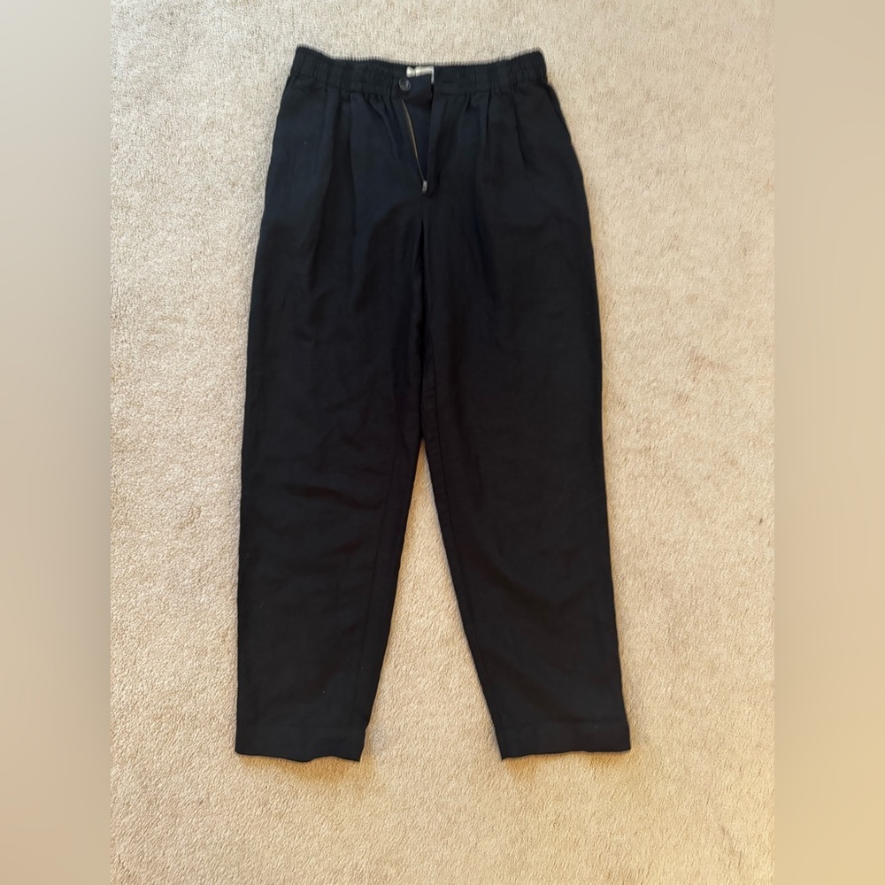Madewell linen blend pleated pants XST